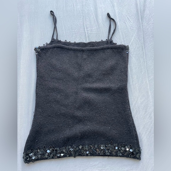 Black Sequins Top - Picture 3 of 7